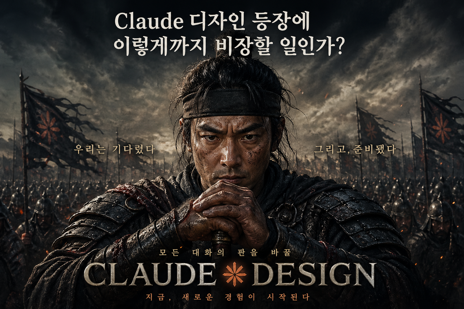 Claude Design 비장 포스터 — GPT Image 2.0 생성